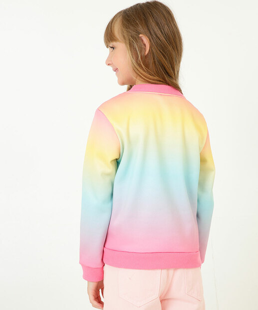 Blusão Infantil Moletom Flanelado Tie Dye Disney Tam 4 a 10