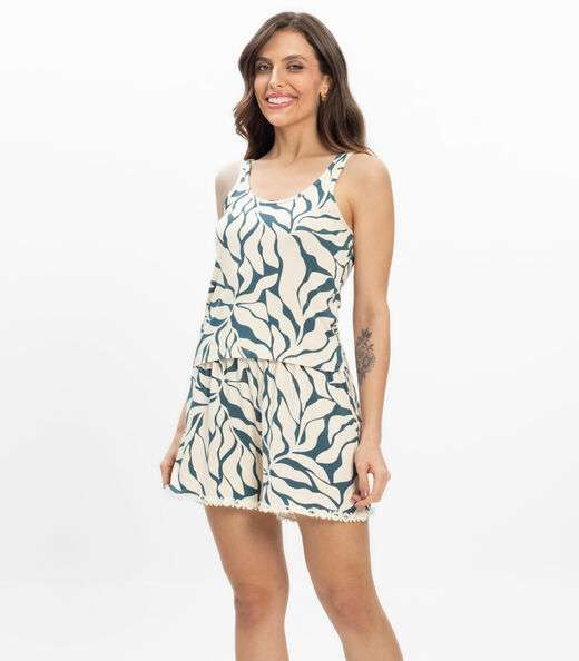 Image_Pijama Regata Feminino Regata Infinita Cor Verde