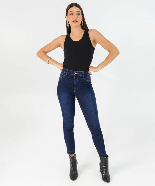 Blusa Regata Feminina Cotton Marisa Preto