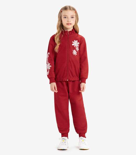 Conjunto Infantil Jaqueta Com Calça Rovi Kids Vermelho
