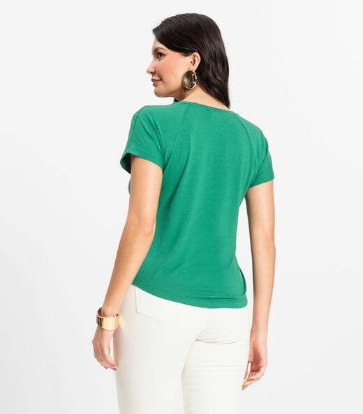 Blusa Feminina Viscotorcion Rovitex Verde