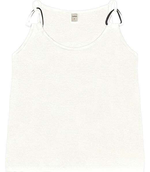 Blusa Feminina de Alça com Detalhe Rovitex Bege