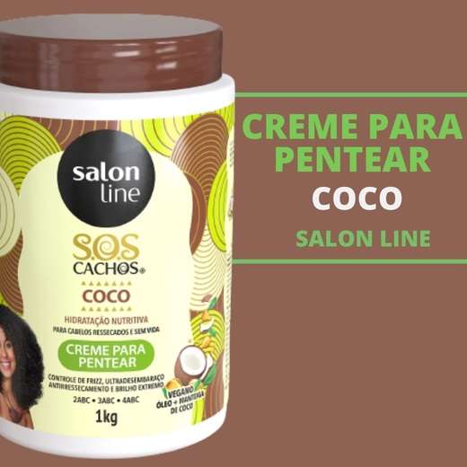 Creme Para Pentear Cachos Coco Salon Line 1kg
