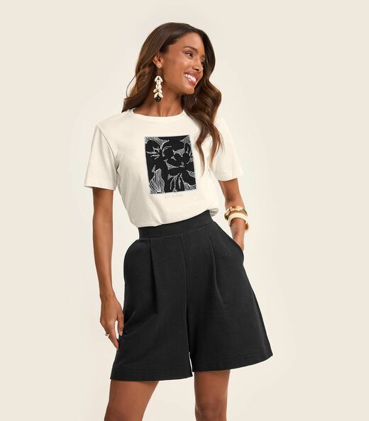 Image_Camiseta T-Shirt em Meia Malha Rovitex Bege