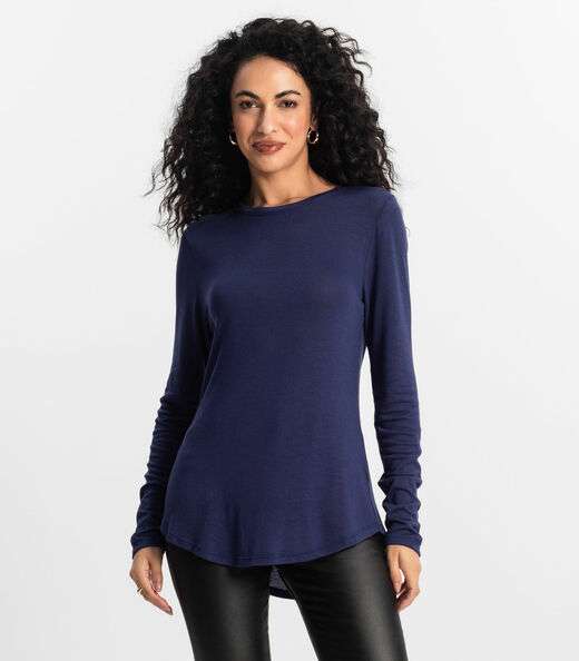 Blusa Feminina Manga Longa Rovitex Azul