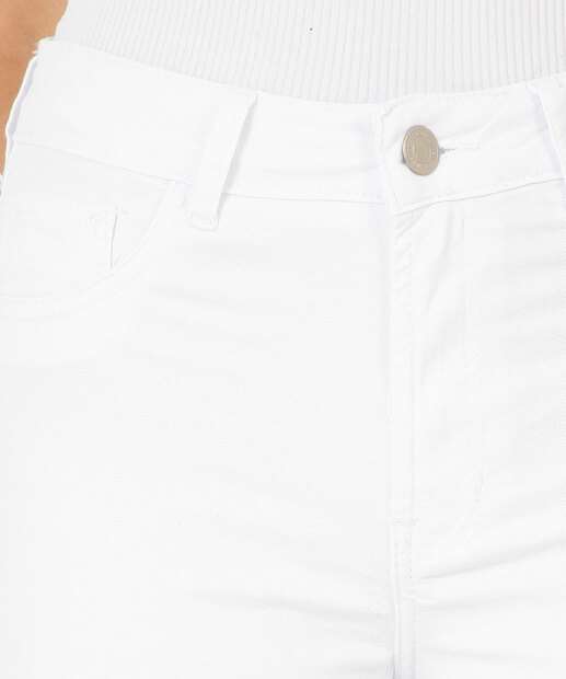 Short Feminino Sarja Barra Dobrada Marisa