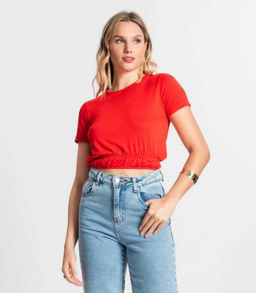 Blusa De Visco Tricot Feminina Endless Laranja