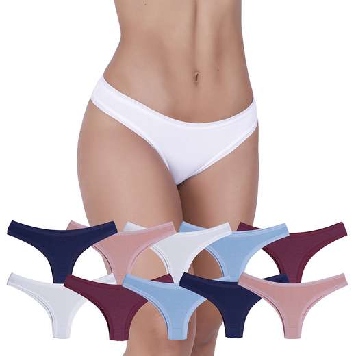 Image_Kit 10 Calcinhas Confortável Microfibra Concept Lingerie Multicolorido