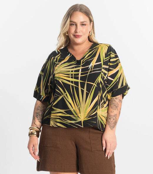 Image_Blusa Feminina Manga Curta Secret Glam Preto