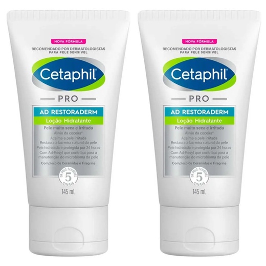 Image_Kit com 2 Unidades de Cetaphil Pro Ad Restoraderm Loção Hidratante 145ml