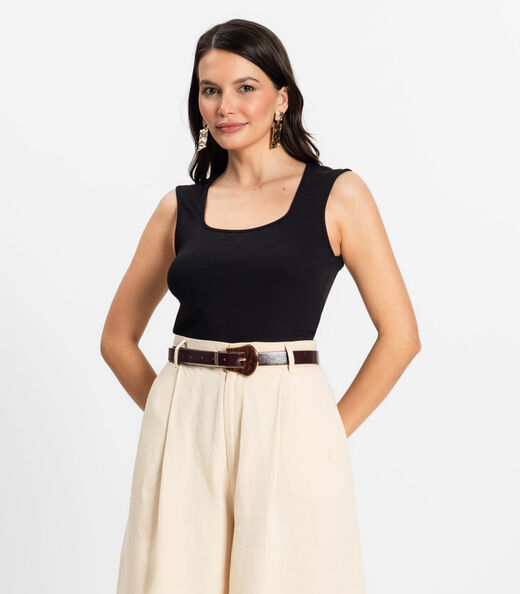 Image_Regata Feminina em Ribana de Viscose Rovitex Preto