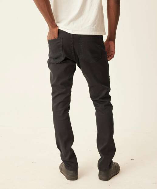 Calça Masculina Sarja Slim Bolsos 