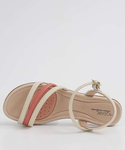 Sandália Feminina Rasteira Tiras Modare