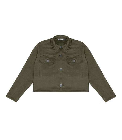 Casaco Juvenil Feminino Em Suede Sarjado Minty Verde