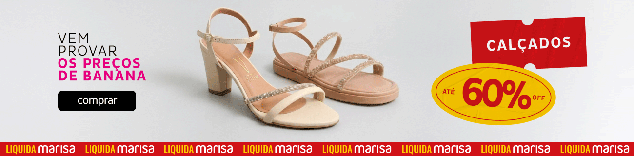 Calçados com até 60% Calçados com até 60%