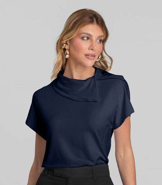 Image_Blusa Feminina Com Gola Diferenciada Dianna Azul