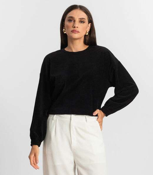 Blusão Feminino Plush Select Preto