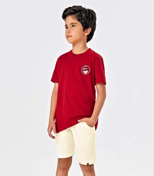 Image_Conjunto Infantil Camiseta Com Bermuda Trick Nick Vermelho