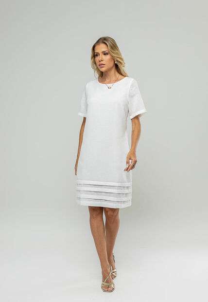 Image_Vestido Curto Com Pregas Na Barra Branco Salvatore