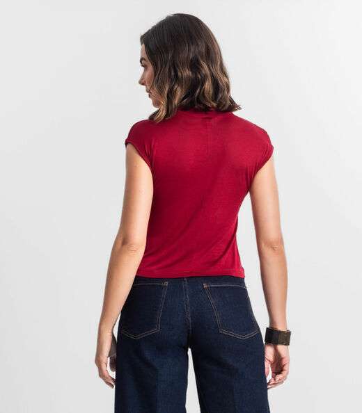 Regata Feminina Visco Tricô Select Vermelho