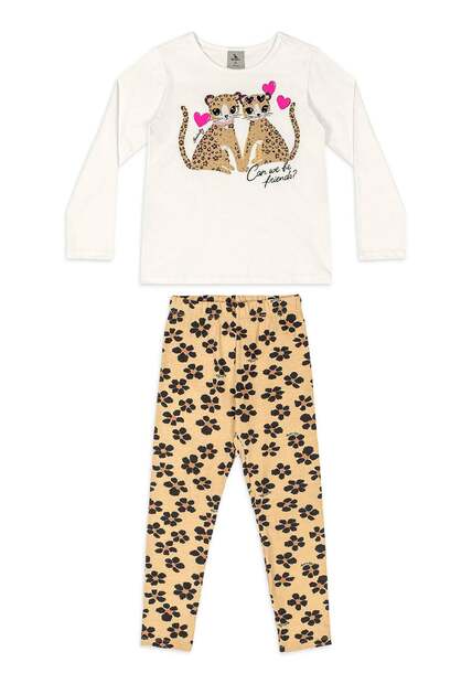 Conjunto Blusa Legging Floral Quimby