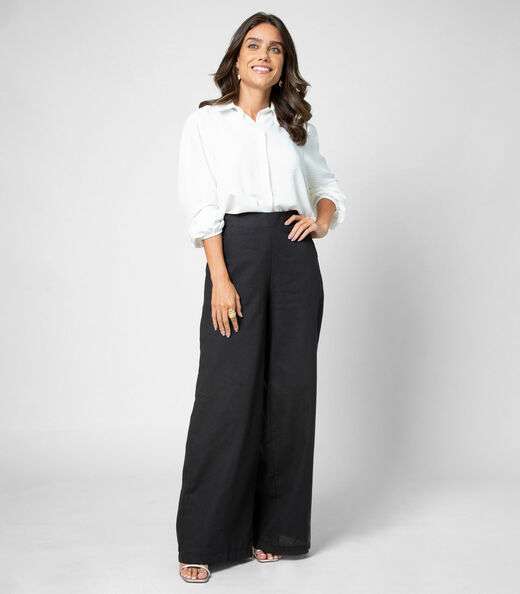 Camisa Feminina Manga Longa Rovitex Branco