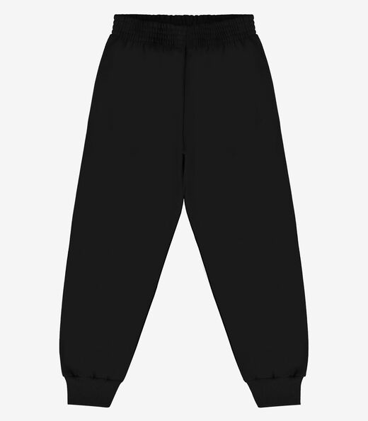 Calça Infantil Moletom Básica Rovitex Kids Preto