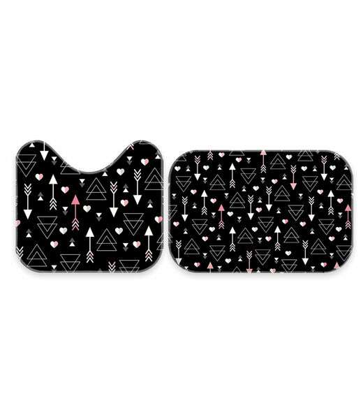 Jogo De Tapetes Para Banheiro Wevans Preto