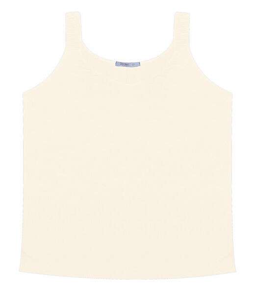 Blusa De Alça Feminina Plus Size Secret Glam Bege