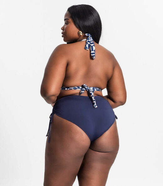Calcinha Biquíni Plus Size Uni Femme Azul