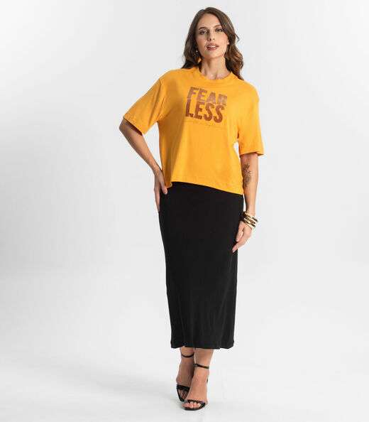 Camiseta Feminina Endless Amarelo