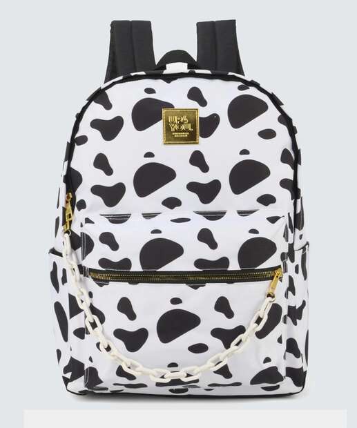 Mochila Feminina Animal Print Corrente Up4You