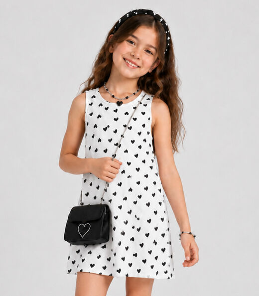 Image_Vestido Infantil Menina Estampado Select Bege