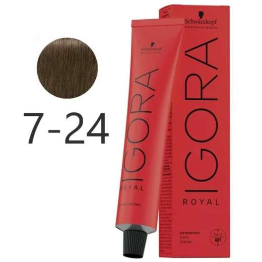 Image_Schwarzkopf Igora Royal Coloração Tom 7-24 Louro Médio Fumê Bege 60g