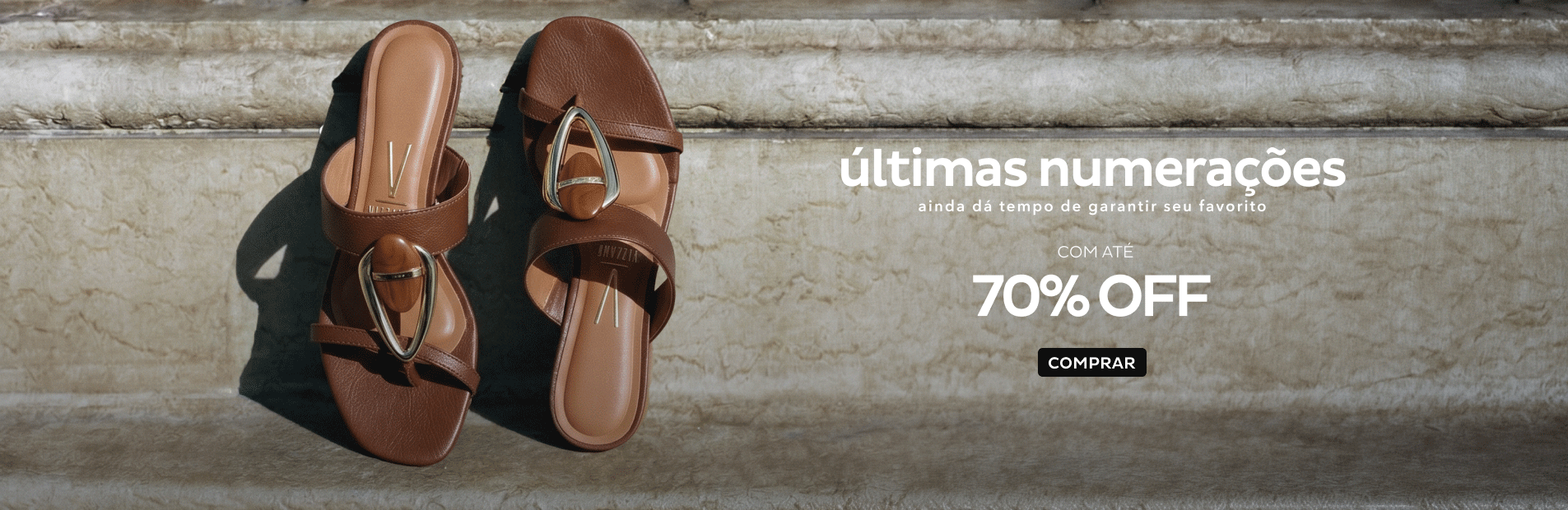 Últimas numerações com até 80% OFF