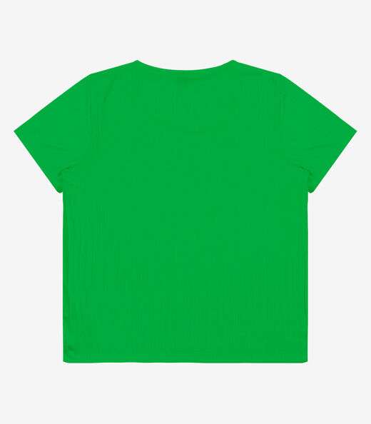 Blusa Malha Delicate Plus Infinita Cor Verde