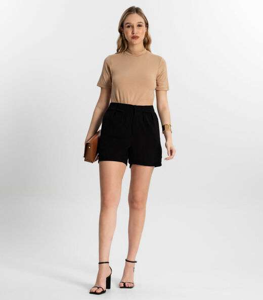 Shorts Feminino Cós Duplo Air Flow Endless Preto