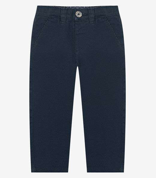 Calça Infantil Masculina Em Sarja Trick Nick Azul