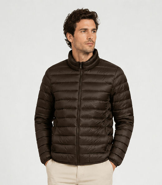 Image_Jaqueta Masculina Puffer Em Poliamida All Free Marrom