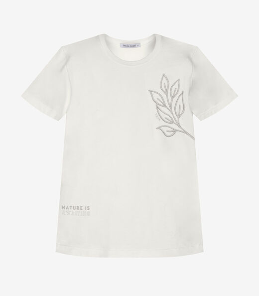 Conjunto Infantil Camiseta Com Bermuda Trick Nick Bege