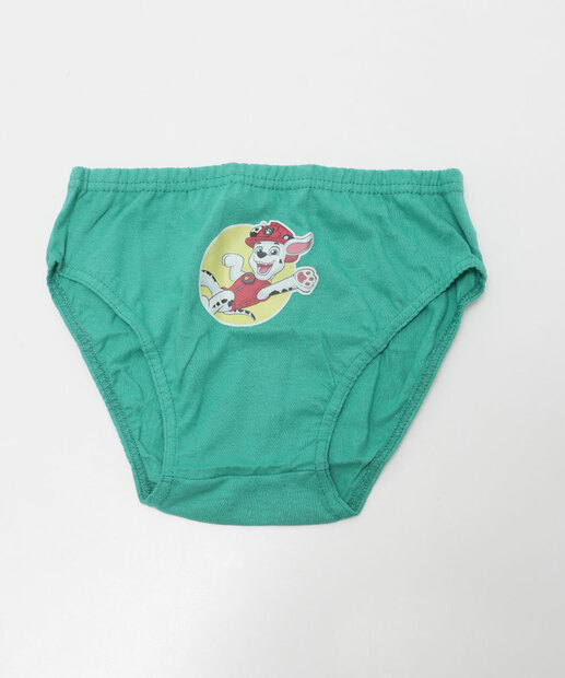 Kit 5 Cuecas Infantil Patrulha Canina Nickelodeon Tam 1 a 12