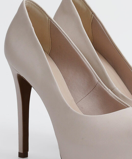Peep Toe Feminino Meia Pata Salto Fino Bebecê 