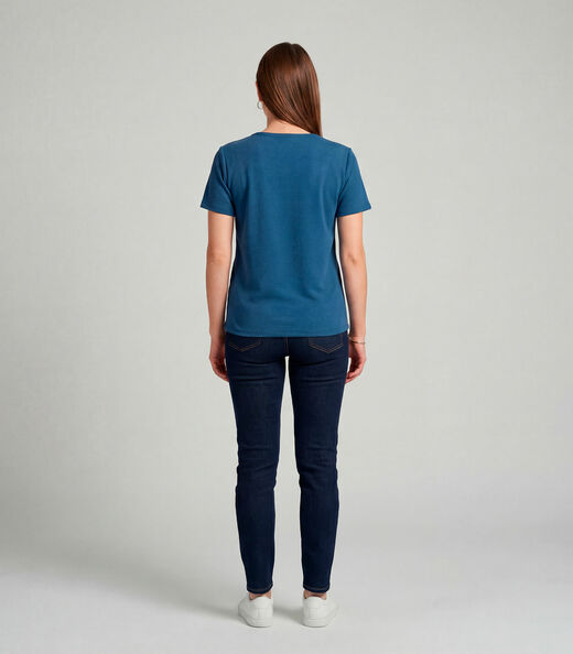 Blusa Feminina Básica Infinita Cor Azul