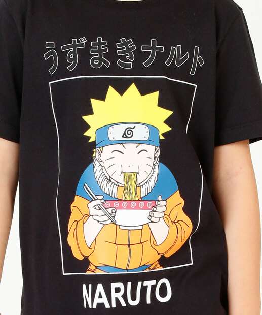 Pijama Infantil Manga Curta Estampado Naruto Tam 4 a 12