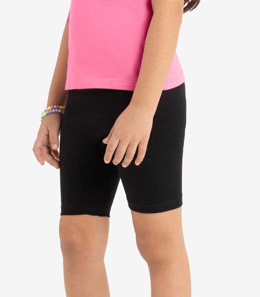 Bermuda Ciclista Infantil Feminina Rovitex Kids Preto