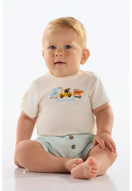 Short em Suedine para Bebê Menino Up Baby