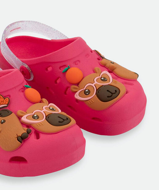 Sandália Babuche Infantil Hype Grendene Rosa