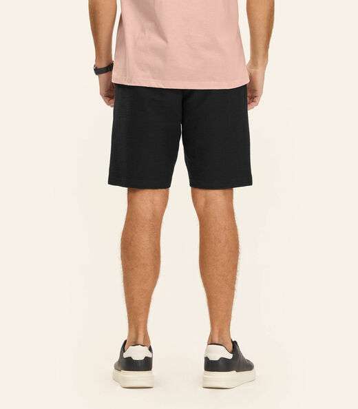 Bermuda Masculina Moletinho Gorgurinho Diametro Preto