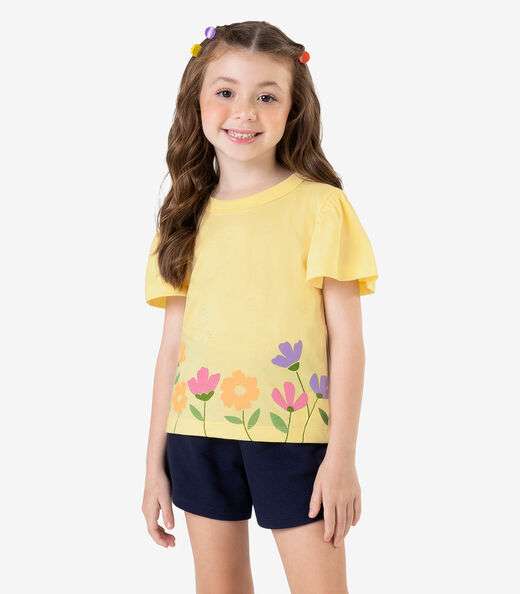 Image_Blusa Infantil em Meia Malha Rovi Kids Amarelo