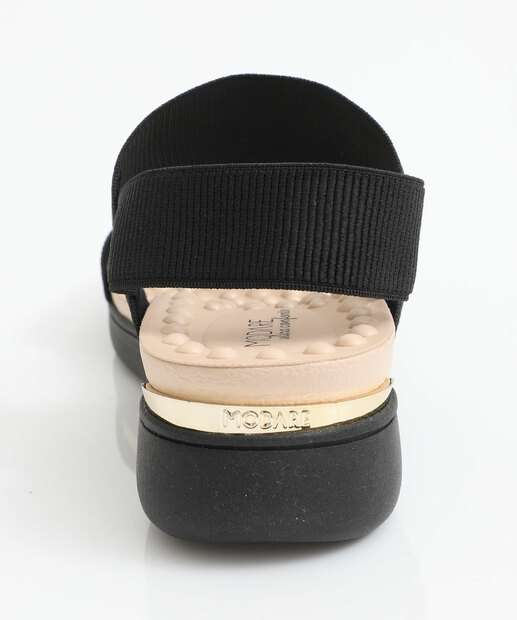 Sandália Feminina Flatform Tiras Modare Preto